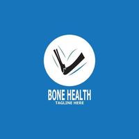 Bone health logo vector illustration