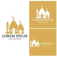 Mosque icon and symbol vector template