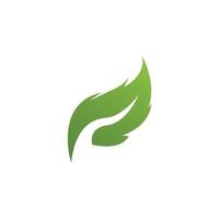 Nature leaf icon and symbol template vector