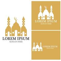 Mosque icon and symbol vector template