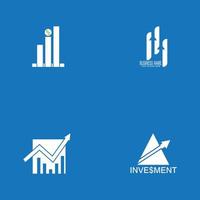 Investment marketing logo vector template