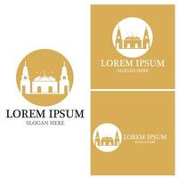 Mosque icon and symbol vector template