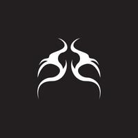 Tribal tattoo sing and symbol vector