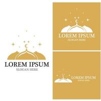 Mosque icon and symbol vector template