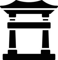 torii gate vector illustration on a background.Premium quality symbols.vector icons for concept and graphic design.