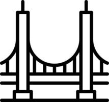 Ilustración de vector de puente sobre un fondo. Símbolos de calidad premium. Iconos vectoriales para concepto y diseño gráfico.