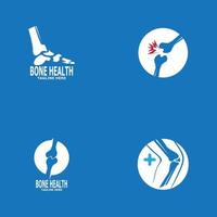 Bone health logo vector illustration