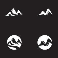 Mountain icon logo template  illustration vector