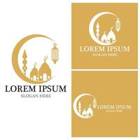 Mosque icon and symbol vector template