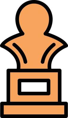 statue vector illustration on a background.Premium quality symbols.vector icons for concept and graphic design.