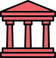 temple vector illustration on a background.Premium quality symbols.vector icons for concept and graphic design.