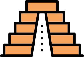 mayan pyramid vector illustration on a background.Premium quality symbols.vector icons for concept and graphic design.
