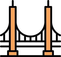 bridge vector illustration on a background.Premium quality symbols.vector icons for concept and graphic design.