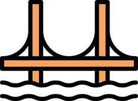 bridge vector illustration on a background.Premium quality symbols.vector icons for concept and graphic design.