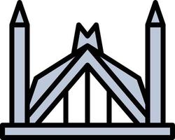 faisal mosque vector illustration on a background.Premium quality symbols.vector icons for concept and graphic design.
