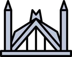 faisal mosque vector illustration on a background.Premium quality symbols.vector icons for concept and graphic design.