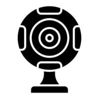 Webcam Glyph Icon vector