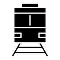 icono de glifo de tren vector