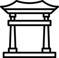 torii gate vector illustration on a background.Premium quality symbols.vector icons for concept and graphic design.