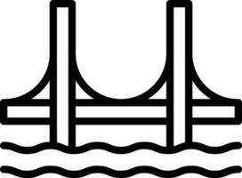 bridge vector illustration on a background.Premium quality symbols.vector icons for concept and graphic design.