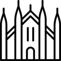 ilustración de vector de iglesia en un fondo. símbolos de calidad premium. iconos vectoriales para concepto y diseño gráfico.