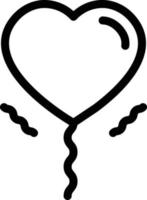 heart balloon vector illustration on a background.Premium quality symbols.vector icons for concept and graphic design.