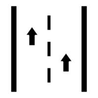 Runway Glyph Icon vector