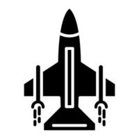 Jet Glyph Icon vector