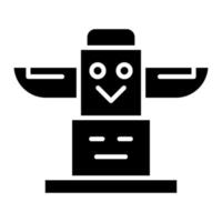 Totem Glyph Icon vector