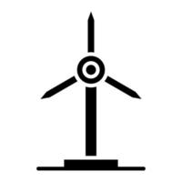 Windmill Glyph Icon vector