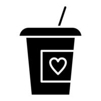 Coffee Cups Glyph Icon vector