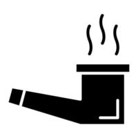 Smoking Pipe Glyph Icon vector