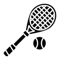 Tennis Glyph Icon vector