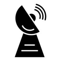 Radar Glyph Icon vector