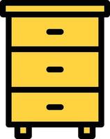 drawer vector illustration on a background.Premium quality symbols. vector icons for concept and graphic design.