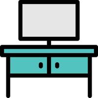 lcd table vector illustration on a background.Premium quality symbols. vector icons for concept and graphic design.
