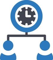 management time vector illustration on a background.Premium quality symbols. vector icons for concept and graphic design.