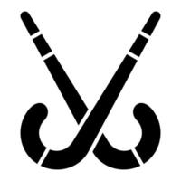 icono de glifo de hockey vector
