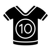Sports Shirt Glyph Icon vector