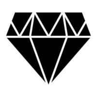 Diamond Glyph Icon vector