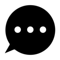 Chat Glyph Icon vector