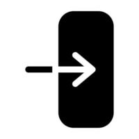 Login Glyph Icon vector