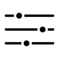 Filter Glyph Icon vector