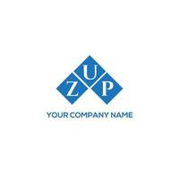 ZUP letter logo design on white background. ZUP creative initials letter logo concept. ZUP letter design. vector