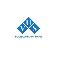 diseño de logotipo de letra vus sobre fondo blanco. concepto de logotipo de letra inicial creativa vus. diseño de letras vus. vector