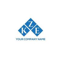 . KZE creative initials letter logo concept. KZE letter design.KZE letter logo design on white background. KZE creative initials letter logo concept. KZE letter design. vector