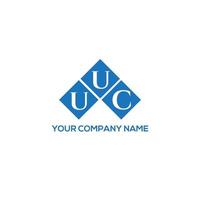 UUC letter logo design on white background. UUC creative initials letter logo concept. UUC letter design. vector