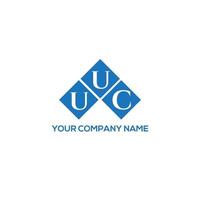 diseño de logotipo de letra uuc sobre fondo blanco. concepto de logotipo de letra de iniciales creativas uuc. Diseño de letras uuc. vector