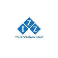 IZZ letter logo design on white background. IZZ creative initials letter logo concept. IZZ letter design. vector