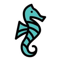 seahorse vector illustration on a background.Premium quality symbols.vector icons for concept and graphic design.